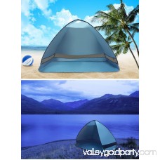 La Jolla Portable Instant Pop Up UV Beach Tent Beach Tent Beach Shelter, Blue